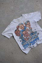 NFL Dallas Cowboys Grey Caricature Tee — 1993 (L) - Retrospective Store