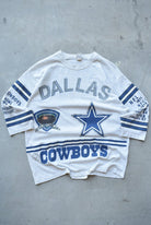 NFL Dallas Cowboys Superbowl Champions Grey Graphic Tee — 1990 (L) - Retrospective Store