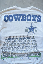 NFL Dallas Cowboys Superbowl Champions Grey Graphic Tee — 1990 (L) - Retrospective Store