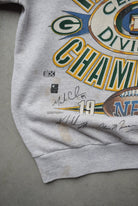 NFL Green Bay Packers Champions Grey Graphic Crewneck — 1996 (S/M) - Retrospective Store