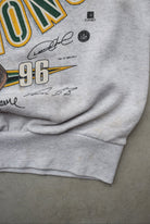 NFL Green Bay Packers Champions Grey Graphic Crewneck — 1996 (S/M) - Retrospective Store