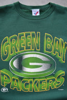 NFL Green Bay Packers Green Graphic Crewneck — 1994 (M) - Retrospective Store