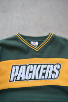 NFL Green Bay Packers Green & Yellow Embroidered Crewneck — 2000s (XXL) - Retrospective Store