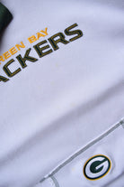 NFL Green Bay Packers White & Green Embroidered Quarter Zip — 2000s (XXL) - Retrospective Store