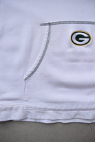 NFL Green Bay Packers White & Green Embroidered Quarter Zip — 2000s (XXL) - Retrospective Store