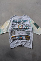 NFL Miami Dolphins Grey All-Over-Print Graphic Tee — 1993 (L) - Retrospective Store