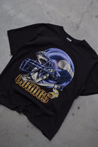 NFL Minnesota Vikings Black Graphic Tee — 2000s (XL) - Retrospective Store