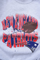 NFL New England Patriots Grey Graphic Crewneck — 1995 (S) - Retrospective Store