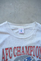NFL New England Patriots Superbowl XXXI Grey Graphic Tee — 1996 (XL) - Retrospective Store