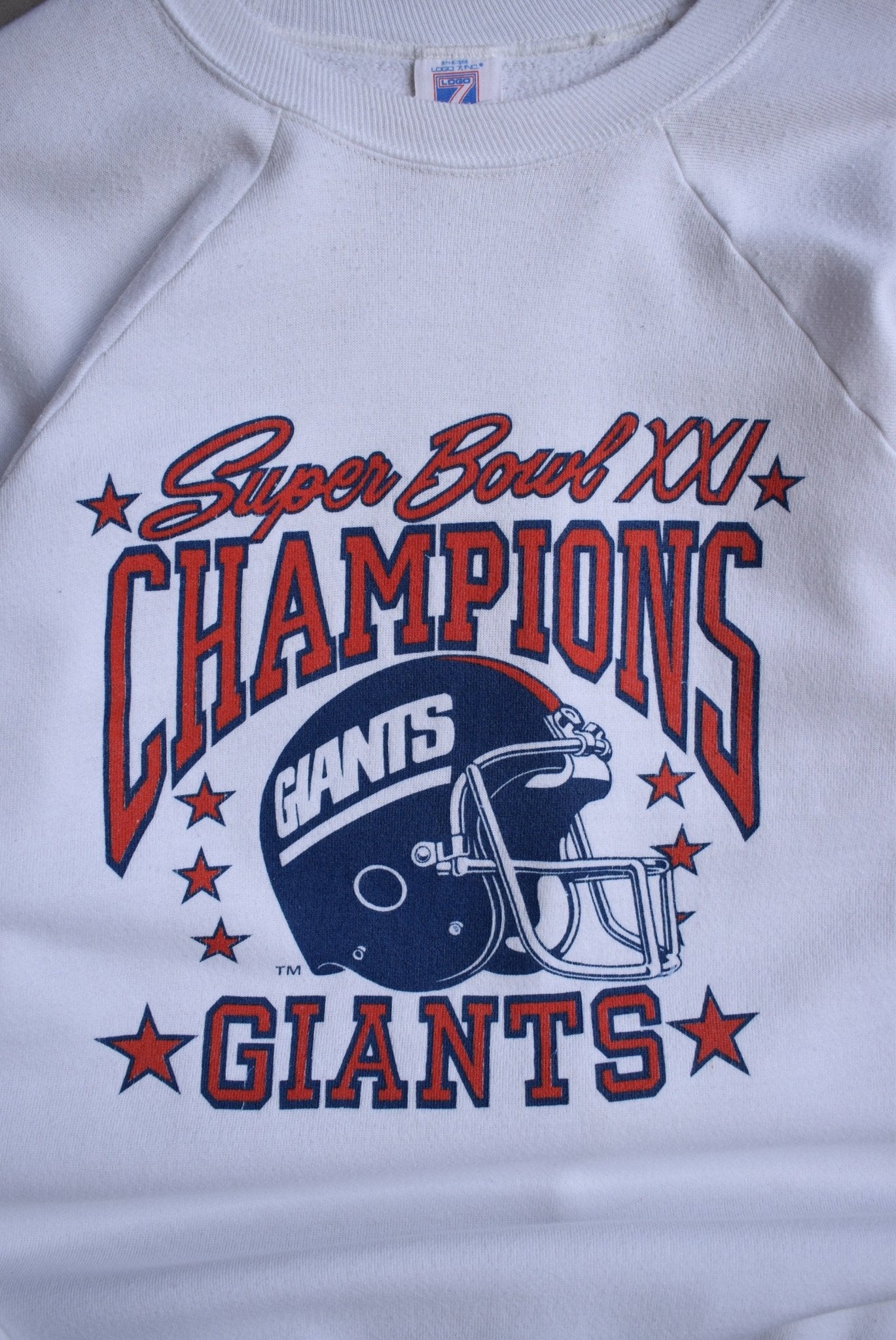 NFL New York Giants Superbowl XXI Champions Crewneck — 1987 (M) - Retrospective Store