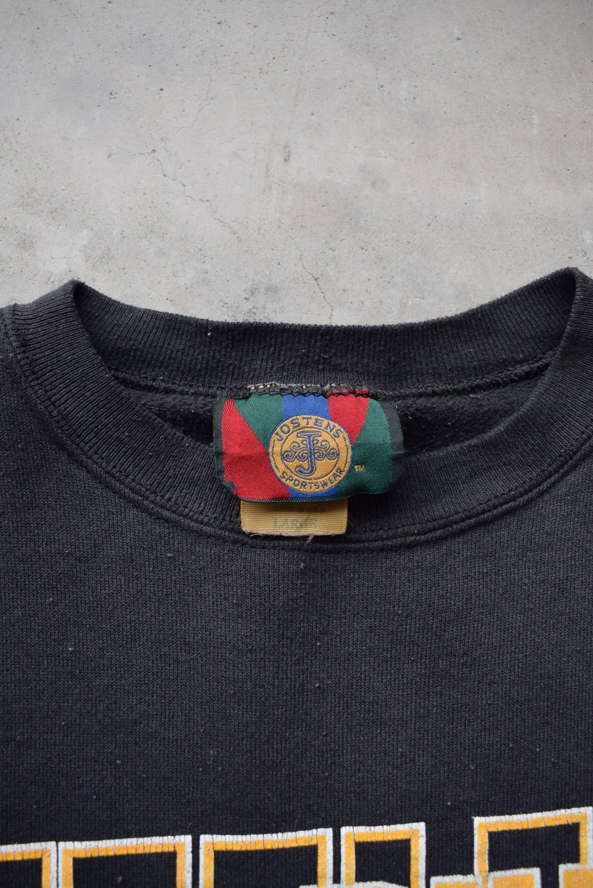 NFL Pittsburgh Steelers Black Graphic Crewneck — 1990s (M) - Retrospective Store