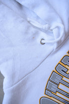 NFL Pittsburgh Steelers White Graphic Hoodie — 1997 (M) - Retrospective Store
