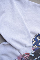 NFL Ravens vs. Giants Superbowl XXXV Grey Graphic Crewneck — 2001 (M) - Retrospective Store