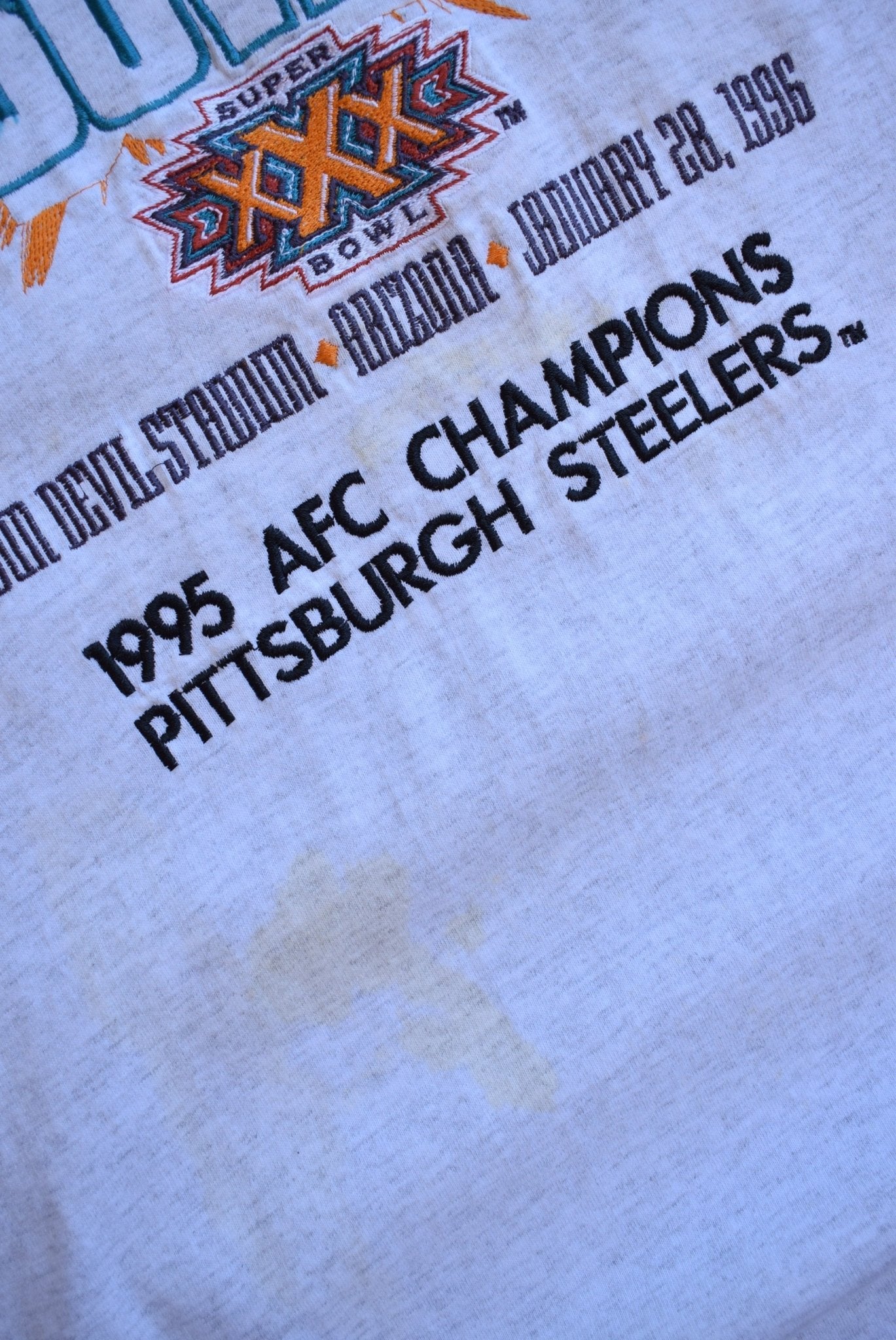 NFL Superbowl XXX Embroidered Tee — 1996 (XL) - Retrospective Store