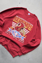 NFL Washington Football Team Champions Burgundy Graphic Crewneck — 1991 (M/L) - Retrospective Store