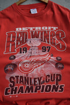 NHL Detroit Red Wings Champions Tee — 1997 (L) - Retrospective Store
