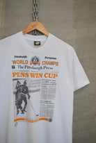 NHL Pittsburgh Penguins World Champs Tee — 1991 (M) - Retrospective Store