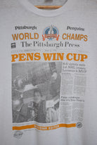 NHL Pittsburgh Penguins World Champs Tee — 1991 (M) - Retrospective Store