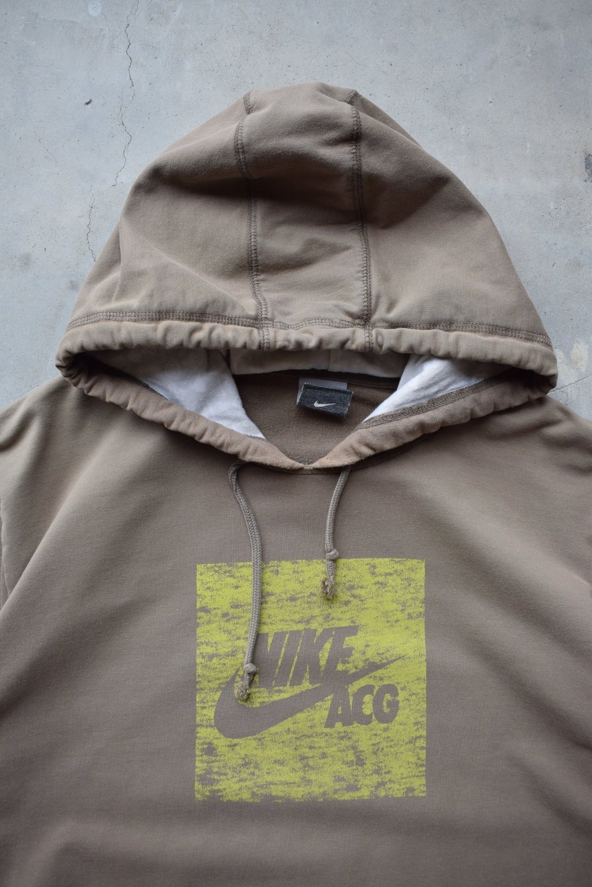 Nike ACG Brown Spellout Hoodie — 2000s (L) - Retrospective Store
