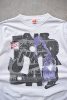 Nike Air Jordan White Graphic Tee — 1990s (L) - Retrospective Store
