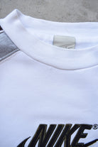 Nike Air White Embroidered Spellout Crewneck — 2000s (S) - Retrospective Store