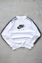 Nike Air White Embroidered Spellout Crewneck — 2000s (S) - Retrospective Store