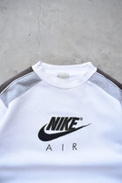 Nike Air White Embroidered Spellout Crewneck — 2000s (S) - Retrospective Store