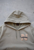 Nike Athletics Olive Green Embroiderd Swoosh Hoodie — 1990s (M) - Retrospective Store