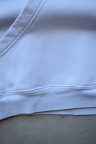 Nike Baby-Blue & Brown Embroidered Spellout Hoodie — 2000s (M) - Retrospective Store