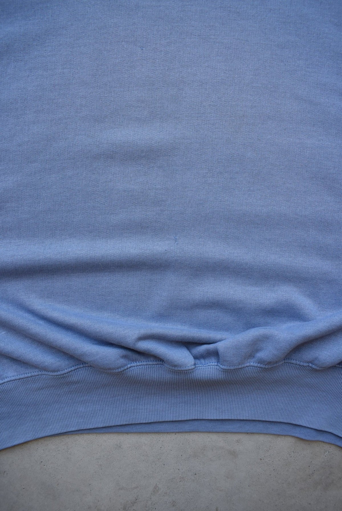 Nike Baby-Blue Embroidered Spellout Crewneck — 1980s (L/XL) - Retrospective Store