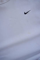 Nike Beige Embroidered Swoosh Crewneck — 1990s (L) - Retrospective Store
