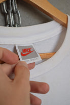 Nike Big Swoosh Graphic Tee — 1990s (M) - Retrospective Store
