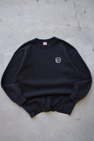 Nike Black Embroidered Spellout Crewneck — 1990s (L) - Retrospective Store