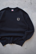 Nike Black Embroidered Spellout Crewneck — 1990s (L) - Retrospective Store