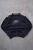 Nike Black Embroidered Spellout Crewneck — 2000s (M) - Retrospective Store