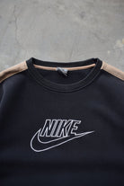 Nike Black Embroidered Spellout Crewneck — 2000s (M) - Retrospective Store