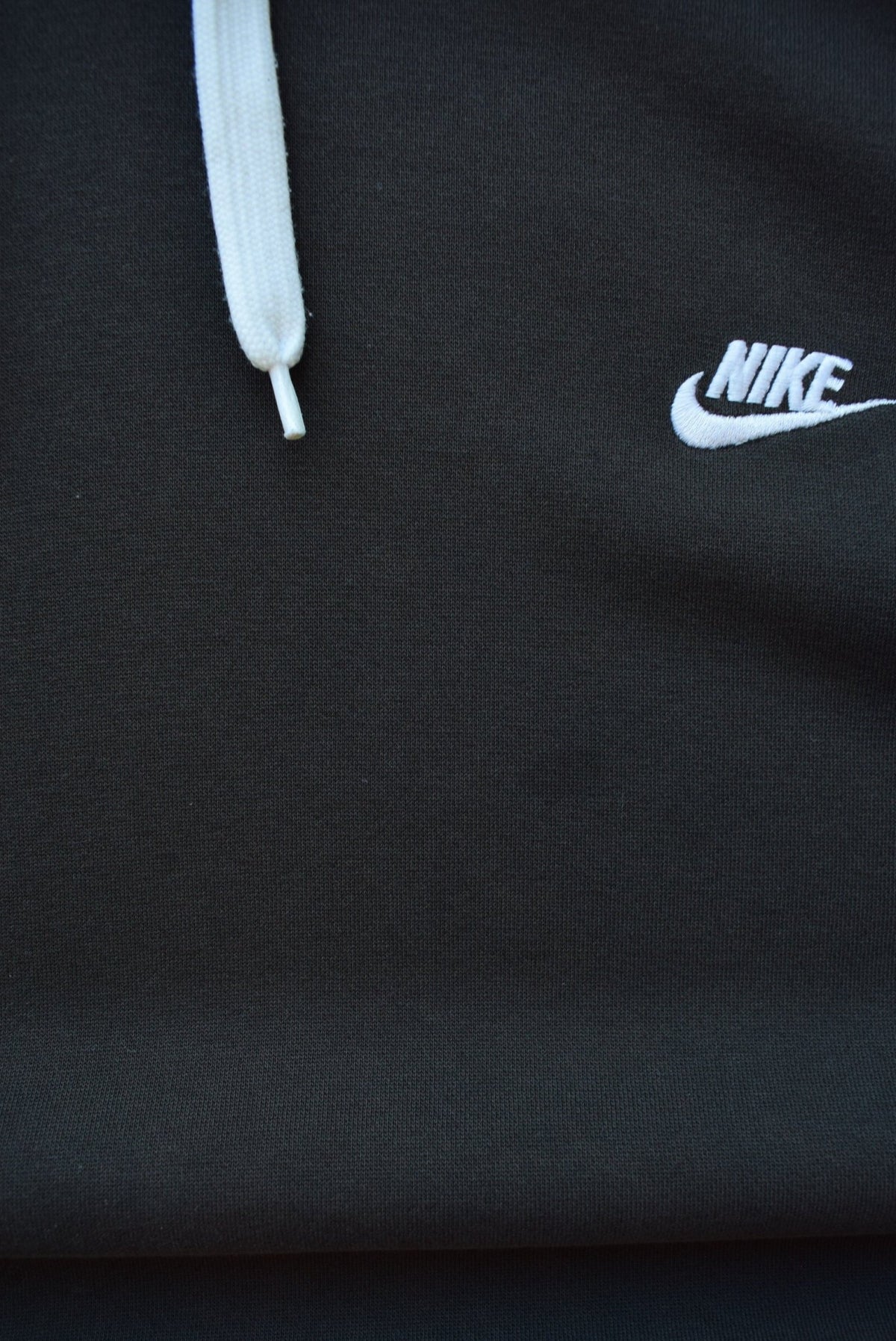 Nike Black Embroidered Spellout Hoodie — 2000s (XL) - Retrospective Store