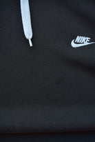 Nike Black Embroidered Spellout Hoodie — 2000s (XL) - Retrospective Store
