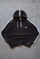Nike Black Embroidered Spellout Hoodie — 2000s (XL) - Retrospective Store