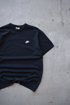 Nike Black Embroidered Spellout Tee — 2000s (L) - Retrospective Store