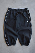 Nike Black Embroidered Swoosh 3/4 Track Pants — 2000s (S) - Retrospective Store