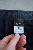 Nike Black Embroidered Swoosh 3/4 Track Pants — 2000s (S) - Retrospective Store