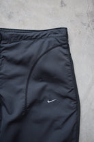 Nike Black Embroidered Swoosh 3/4 Track Pants — 2000s (Women's 10) - Retrospective Store