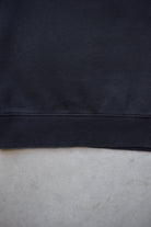 Nike Black Embroidered Swoosh Crewneck — 2000s (M/L) - Retrospective Store