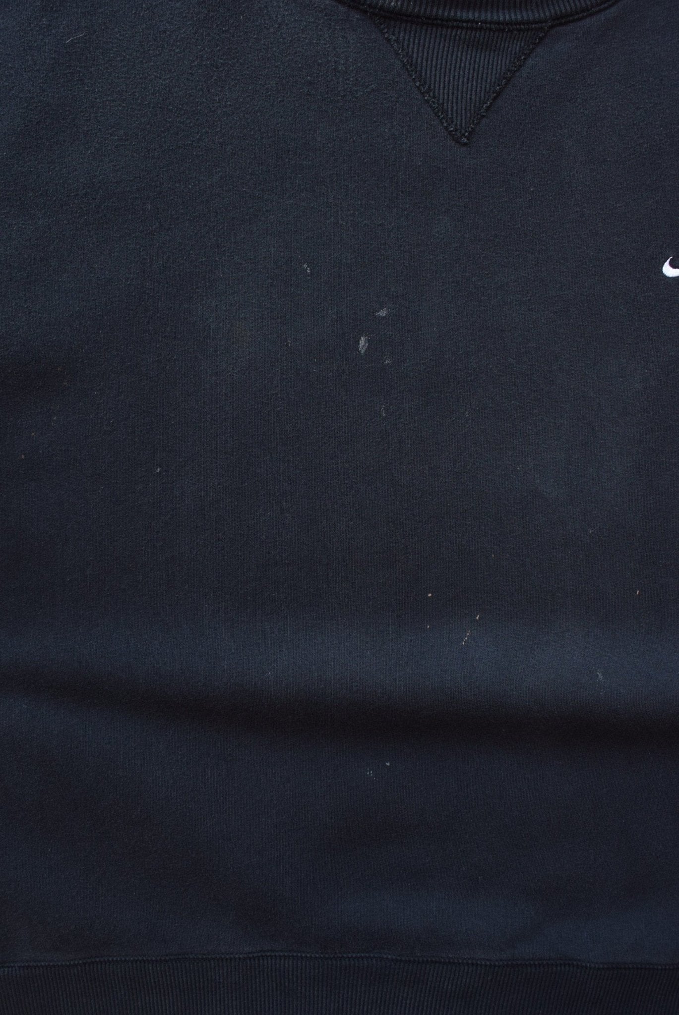 Nike Black Embroidered Swoosh Crewneck — 2000s (XXL) - Retrospective Store