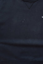 Nike Black Embroidered Swoosh Crewneck — 2000s (XXL) - Retrospective Store