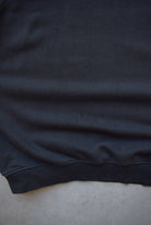 Nike Black Embroidered Swoosh Crewneck — 2000s (XXL) - Retrospective Store