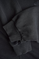 Nike Black Embroidered Swoosh Hoodie — 1990s (XXL) - Retrospective Store