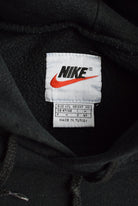 Nike Black Embroidered Swoosh Hoodie — 1990s (XXL) - Retrospective Store