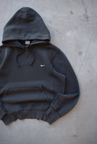 Nike Black Embroidered Swoosh Hoodie — 2000s (S) - Retrospective Store